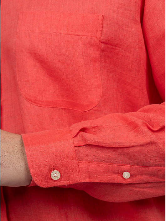 Chemise Ralph Lin Corail Capel Grande Taille corail homme grande taille - Capelstore