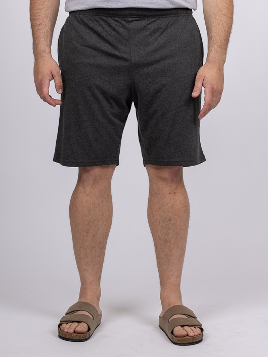 Bermuda Jersey de coton gris léger homme grande taille | Capel