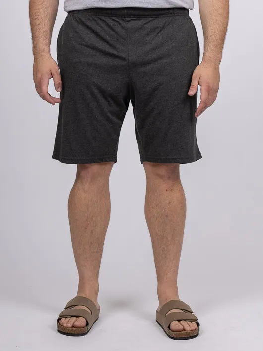 Bermuda Jersey de coton gris léger homme grande taille | Capel