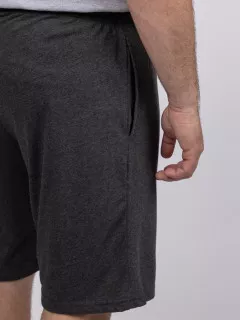 Bermuda Jersey de coton gris léger homme grande taille | Capel