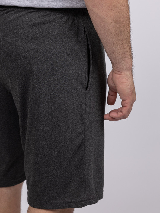 Bermuda Jersey de coton gris léger homme grande taille | Capel