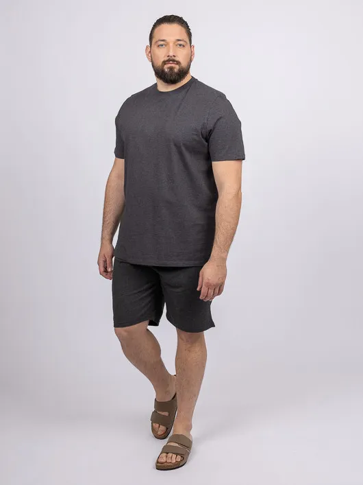 Bermuda Jersey de coton gris léger homme grande taille | Capel