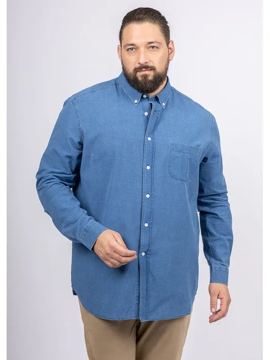 Chemise Chambray Capel Grande Taille  homme grande taille - Capelstore