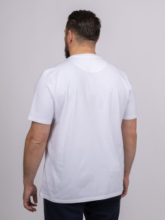 Tee-shirt Louis Blanc Col Rond Capel Grande Taille  homme grande taille - Capelstore