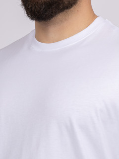 Tee-shirt Louis Blanc Col Rond Capel Grande Taille  homme grande taille - Capelstore