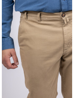 Pantalon coton chino beige homme grande taille | Capel