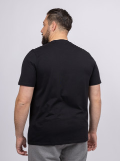 Tee-shirt Louis Col Rond Noir Capel Grande Taille  homme grande taille - Capelstore