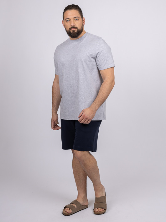 Tee-shirt Louis Gris Col Rond Capel Grande Taille homme grande taille - Capelstore