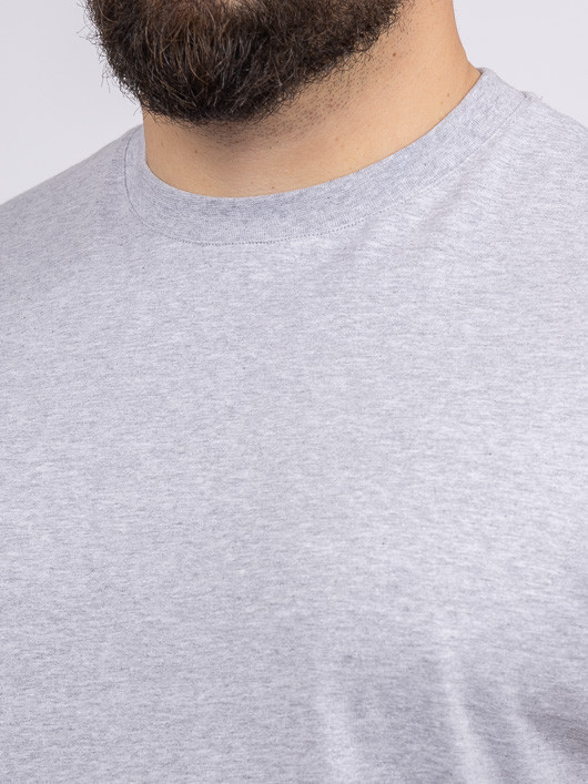 Tee-shirt Louis Gris Col Rond Capel Grande Taille homme grande taille - Capelstore