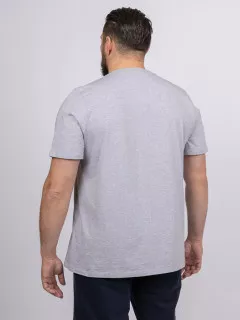 Tee-shirt Louis Gris Col Rond Capel Grande Taille  homme grande taille - Capelstore