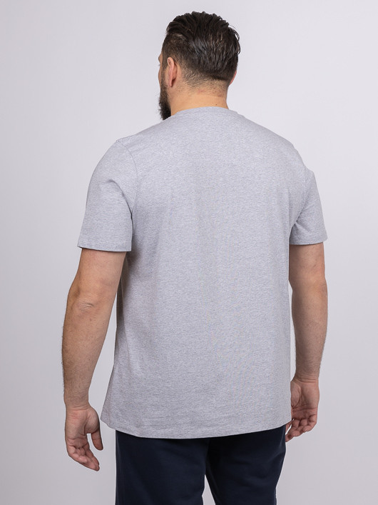 Tee-shirt Louis Gris Col Rond Capel Grande Taille homme grande taille - Capelstore