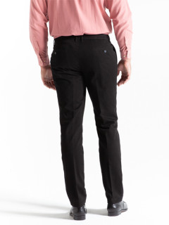Pantalon coton uni chino noir homme grande taille | Capel