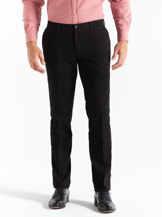 Pantalon Uni Noir Capel Grande Taille noir homme grande taille - Capelstore