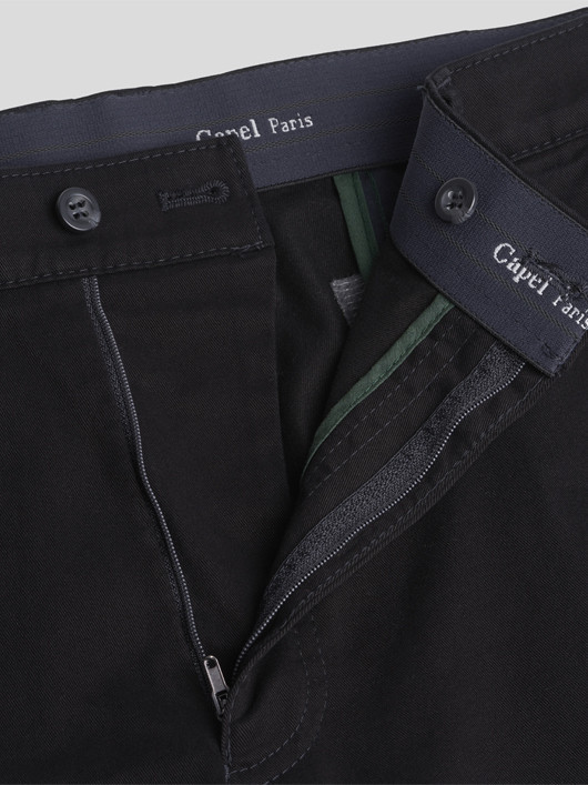 Pantalon Uni Noir Capel Grande Taille noir homme grande taille - Capelstore