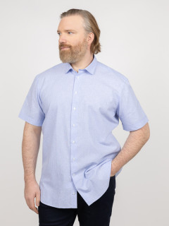 Chemisette Greg Petits Pois Capel Grande Taille bleu homme grande taille - Capelstore