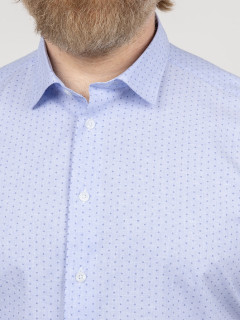 Chemisette Greg Petits Pois Capel Grande Taille bleu homme grande taille - Capelstore