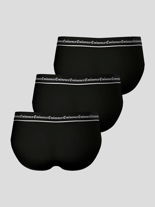 Pack 3 Slips Eminence Grande Taille noir homme grande taille - Capelstore