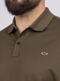 Polo PiquÃ© Kaki Paul & Shark Grande Taille kaki homme grande taille - Capelstore