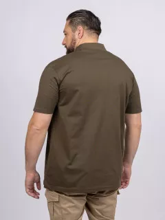 Polo PiquÃ© Kaki Paul & Shark Grande Taille kaki homme grande taille - Capelstore