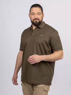 Polo PiquÃ© Kaki Paul & Shark Grande Taille kaki homme grande taille - Capelstore