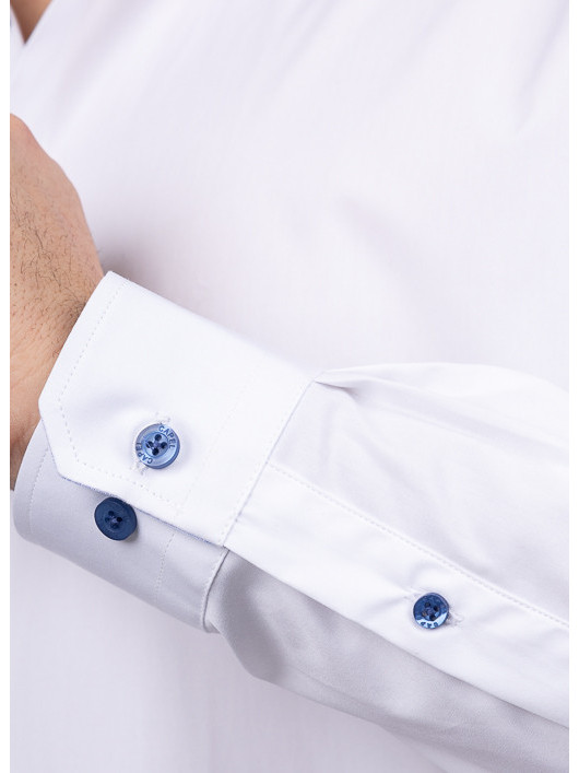 Chemise Max Col OpposÃ© Capel Grande Taille blanc homme grande taille - Capelstore