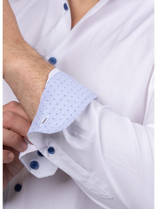 Chemise Max Col OpposÃ© Capel Grande Taille blanc homme grande taille - Capelstore