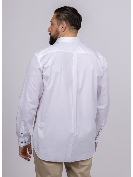 Chemise Max Col OpposÃ© Capel Grande Taille blanc homme grande taille - Capelstore