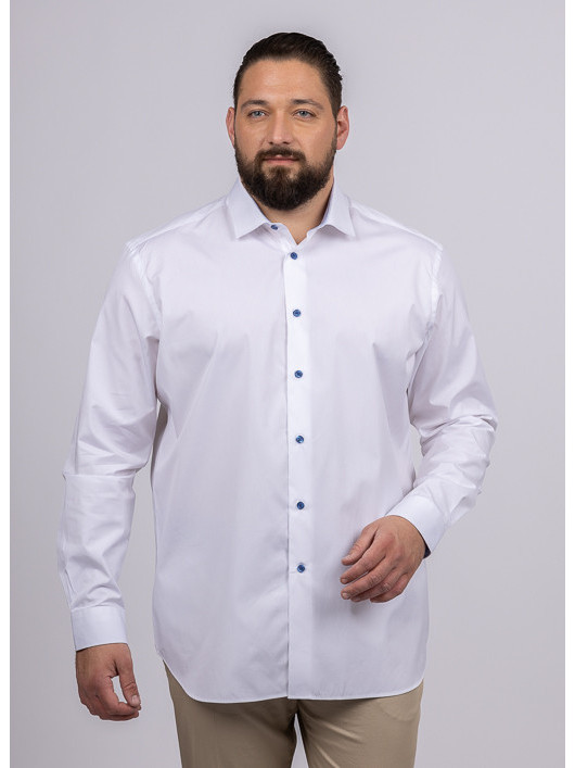 Chemise Max Col OpposÃ© Capel Grande Taille blanc homme grande taille - Capelstore