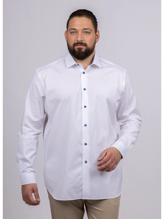 Chemise Max Col OpposÃ© Capel Grande Taille blanc homme grande taille - Capelstore