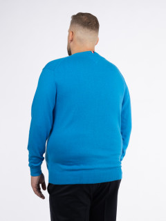 Pull Coton/cachem. Bleu Tommy Hilfiger Grande Taille  homme grande taille - Capelstore