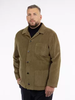 Veste Worker Velours Beige Capel Grande Taille  homme grande taille - Capelstore
