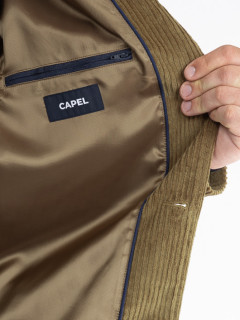 Veste Worker Velours Beige Capel Grande Taille  homme grande taille - Capelstore