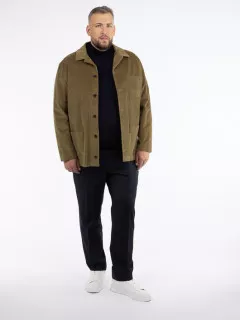 Veste Worker Velours Beige Capel Grande Taille  homme grande taille - Capelstore