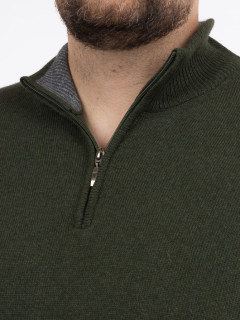 Pull Lino Camionneur Vert Capel Grande Taille  homme grande taille - Capelstore