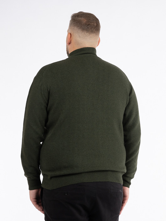 Pull Lino Camionneur Vert Capel Grande Taille  homme grande taille - Capelstore