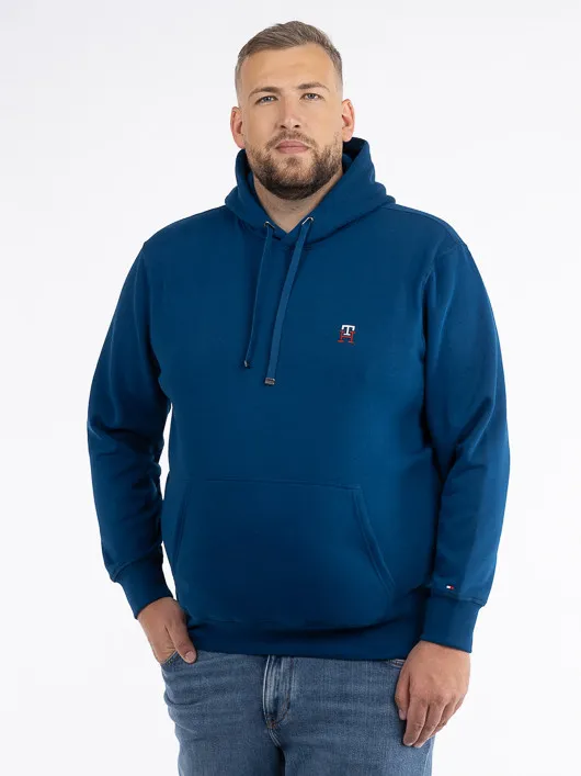 Sweat Capuche Bleu Tommy Hilfiger Grande Taille  homme grande taille - Capelstore