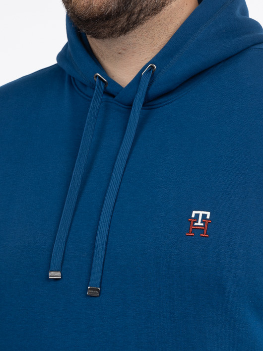 Sweat Capuche Bleu Tommy Hilfiger Grande Taille  homme grande taille - Capelstore