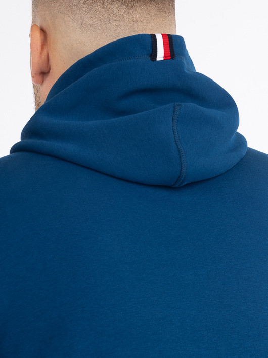 Sweat Capuche Bleu Tommy Hilfiger Grande Taille  homme grande taille - Capelstore