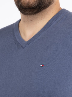 Pull Coton/cach. Indigo Tommy Hilfiger Grande Taille  homme grande taille - Capelstore