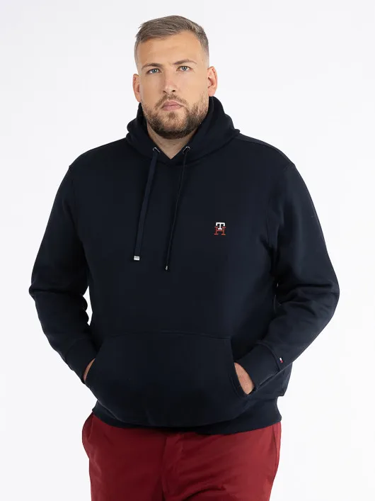Sweat Capuche Marine Tommy Hilfiger Grande Taille  homme grande taille - Capelstore
