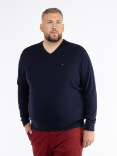Pull Coton/cach. Marine Tommy Hilfiger Grande Taille  homme grande taille - Capelstore