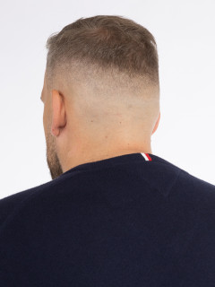 Pull Coton/cach. Marine Tommy Hilfiger Grande Taille  homme grande taille - Capelstore