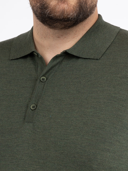 Pull Paolo Col Polo Merinos Capel Grande Taille  homme grande taille - Capelstore