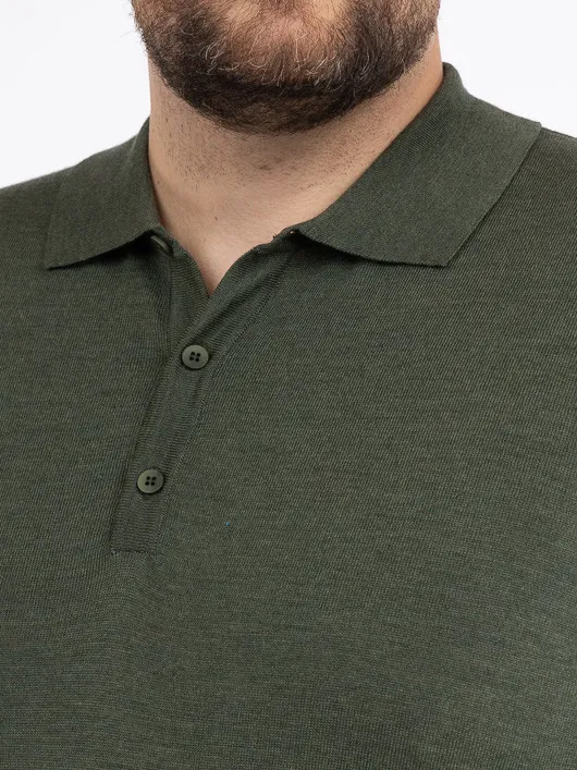 Pull Paolo Col Polo Merinos Capel Grande Taille  homme grande taille - Capelstore