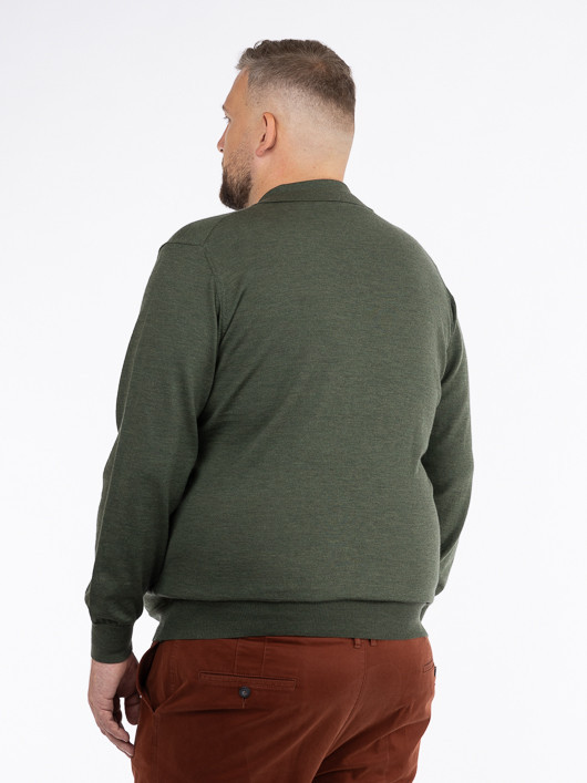 Pull Paolo Col Polo Merinos Capel Grande Taille  homme grande taille - Capelstore