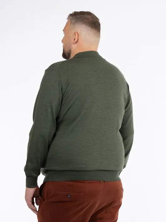 Pull Paolo Col Polo Merinos Capel Grande Taille  homme grande taille - Capelstore