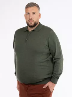Pull Paolo Col Polo Merinos Capel Grande Taille  homme grande taille - Capelstore