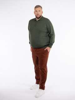 Pull Paolo Col Polo Merinos Capel Grande Taille  homme grande taille - Capelstore