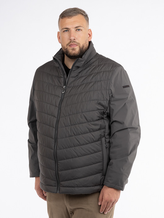 Blouson Matelasse Anthracite Bugatti Grande Taille  homme grande taille - Capelstore