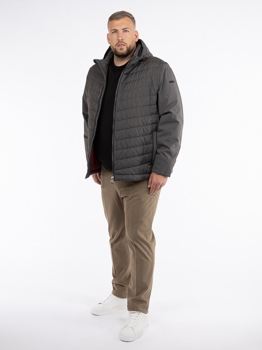Blouson Matelasse Anthracite Bugatti Grande Taille  homme grande taille - Capelstore